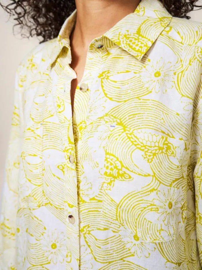 White Stuff SHIRTS and BLOUSES Layla Linen Shirt White Multi 8211 Women White Stuff SHIRTS and BLOUSES Layla Linen Shirt White Multi 8211 Women