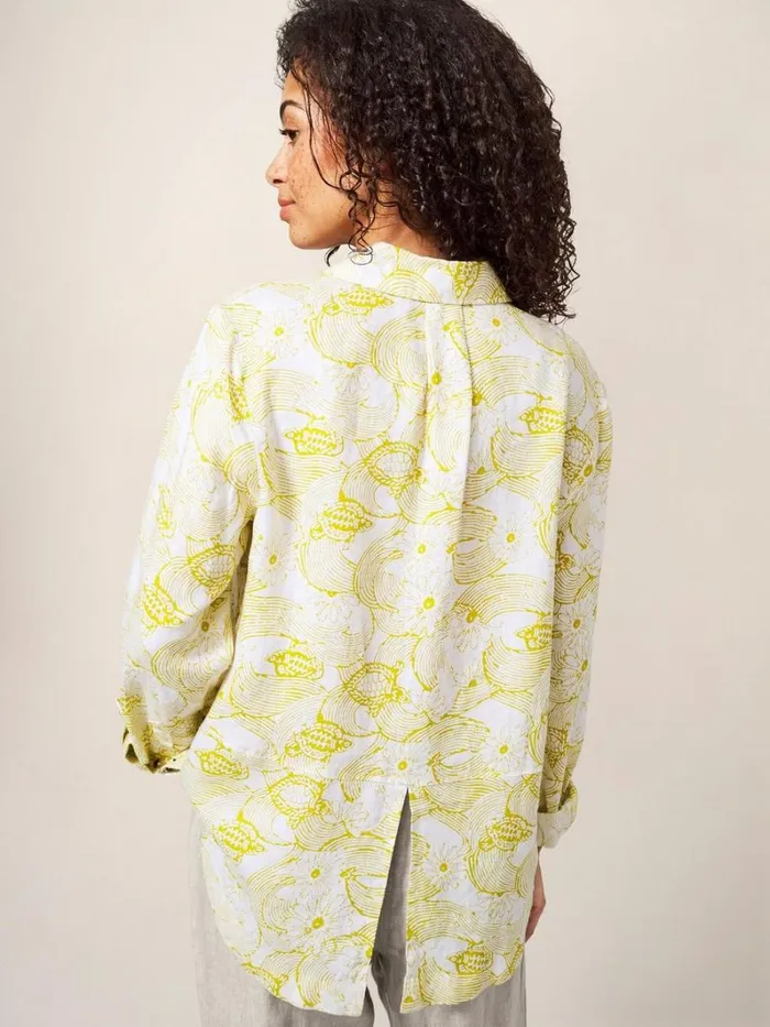 White Stuff SHIRTS and BLOUSES Layla Linen Shirt White Multi 8211 Women White Stuff SHIRTS and BLOUSES Layla Linen Shirt White Multi 8211 Women