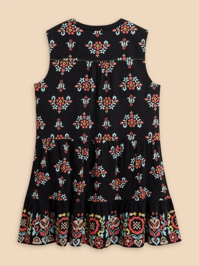 White Stuff SHIRTS and BLOUSES MACIE SLEEVELESS TUNIC Black Print 8211 Women White Stuff SHIRTS and BLOUSES MACIE SLEEVELESS TUNIC Black Print 8211 Women