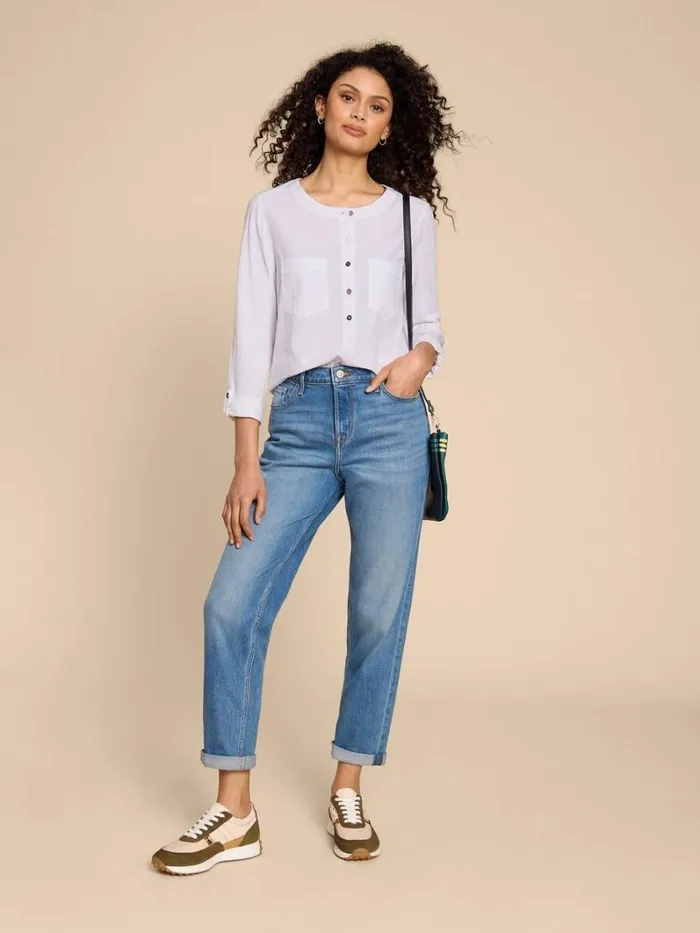 White Stuff SHIRTS and BLOUSES MACLEY MIX SHIRT Pale Ivory 8211 Women