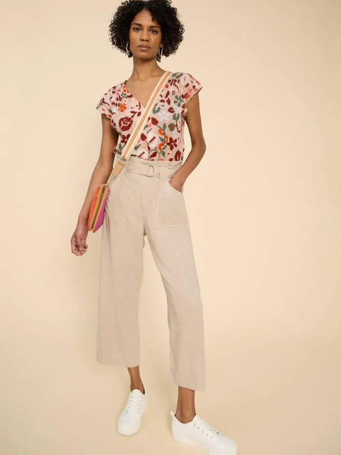 White Stuff SHIRTS and BLOUSES Rae Organic Cotton Vest Natural Print 8211 Women White Stuff SHIRTS and BLOUSES Rae Organic Cotton Vest Natural Print 8211 Women
