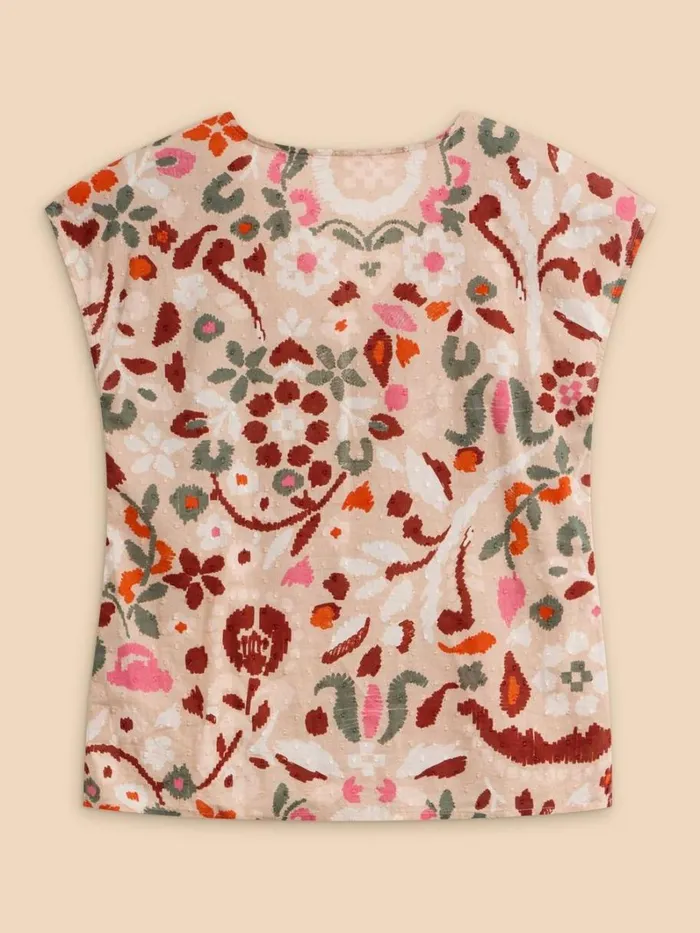 White Stuff SHIRTS and BLOUSES Rae Organic Cotton Vest Natural Print 8211 Women White Stuff SHIRTS and BLOUSES Rae Organic Cotton Vest Natural Print 8211 Women