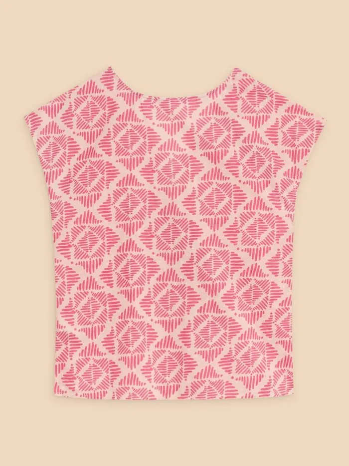 White Stuff SHIRTS and BLOUSES Rae Organic Cotton Vest Pink Print 8211 Women White Stuff SHIRTS and BLOUSES Rae Organic Cotton Vest Pink Print 8211 Women