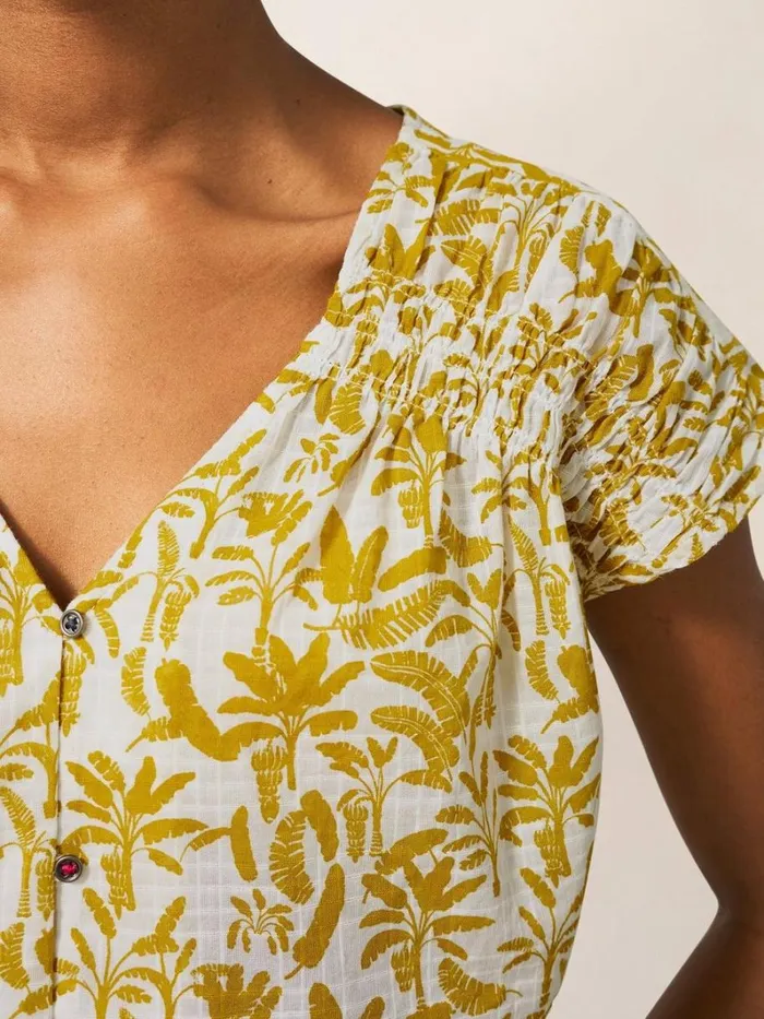 White Stuff SHIRTS and BLOUSES Rae Organic Vest Cotton White Multi 8211 Women White Stuff SHIRTS and BLOUSES Rae Organic Vest Cotton White Multi 8211 Women