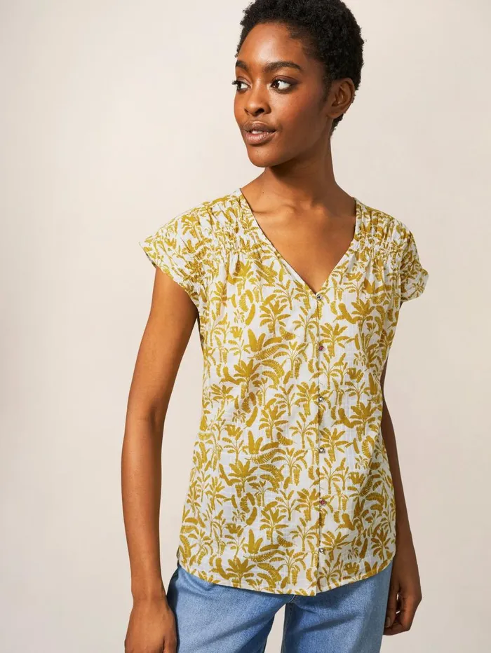 White Stuff SHIRTS and BLOUSES Rae Organic Vest Cotton White Multi 8211 Women White Stuff SHIRTS and BLOUSES Rae Organic Vest Cotton White Multi 8211 Women