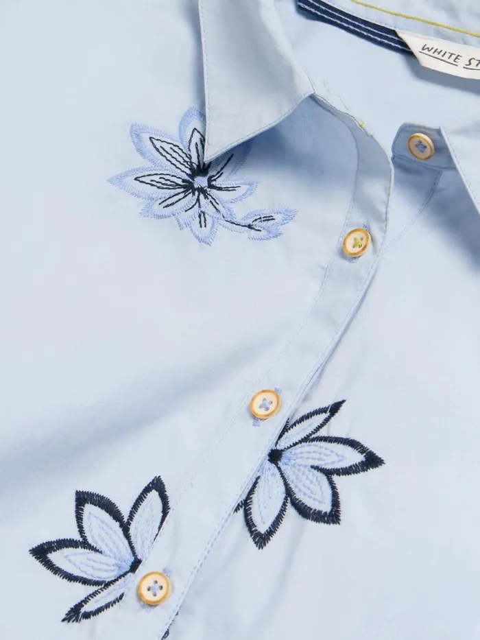 White Stuff SHIRTS and BLOUSES Sophie Embroidered Shirt Blue Multi 8211 Women White Stuff SHIRTS and BLOUSES Sophie Embroidered Shirt Blue Multi 8211 Women