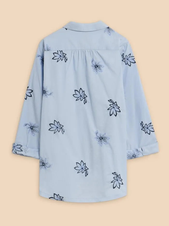 White Stuff SHIRTS and BLOUSES Sophie Embroidered Shirt Blue Multi 8211 Women White Stuff SHIRTS and BLOUSES Sophie Embroidered Shirt Blue Multi 8211 Women