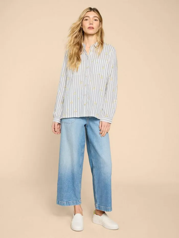 White Stuff SHIRTS and BLOUSES Sophie Heart Embroidered Shirt Ivory Multi 8211 Women White Stuff SHIRTS and BLOUSES Sophie Heart Embroidered Shirt Ivory Multi 8211 Women