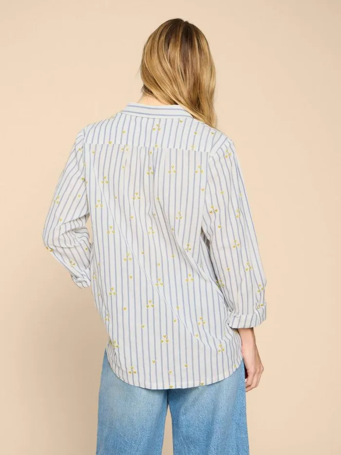 White Stuff SHIRTS and BLOUSES Sophie Heart Embroidered Shirt Ivory Multi 8211 Women White Stuff SHIRTS and BLOUSES Sophie Heart Embroidered Shirt Ivory Multi 8211 Women