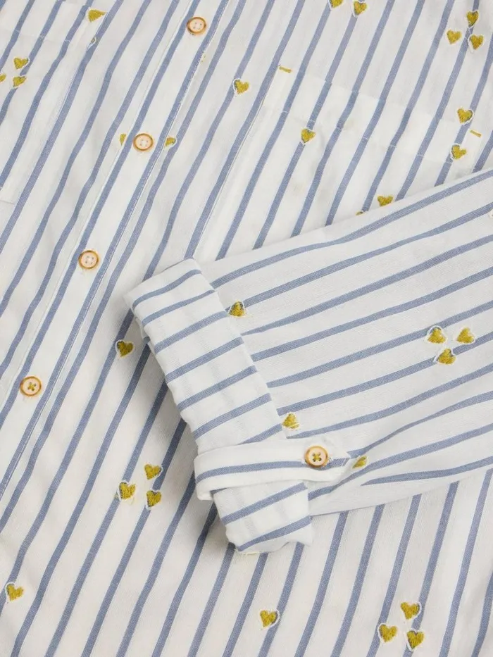 White Stuff SHIRTS and BLOUSES Sophie Heart Embroidered Shirt Ivory Multi 8211 Women White Stuff SHIRTS and BLOUSES Sophie Heart Embroidered Shirt Ivory Multi 8211 Women