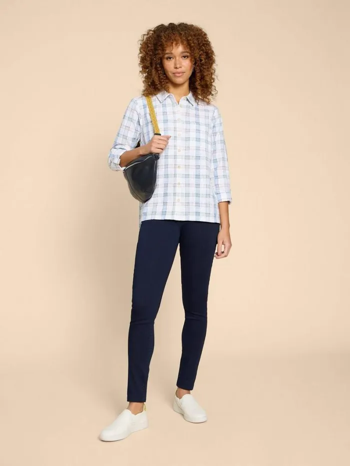 White Stuff SHIRTS and BLOUSES Sophie Organic Check Shirt Ivory Multi 8211 Women White Stuff SHIRTS and BLOUSES Sophie Organic Check Shirt Ivory Multi 8211 Women
