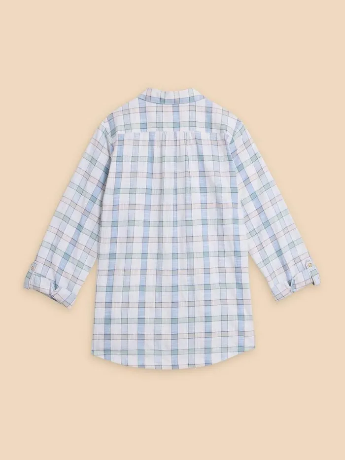 White Stuff SHIRTS and BLOUSES Sophie Organic Check Shirt Ivory Multi 8211 Women White Stuff SHIRTS and BLOUSES Sophie Organic Check Shirt Ivory Multi 8211 Women