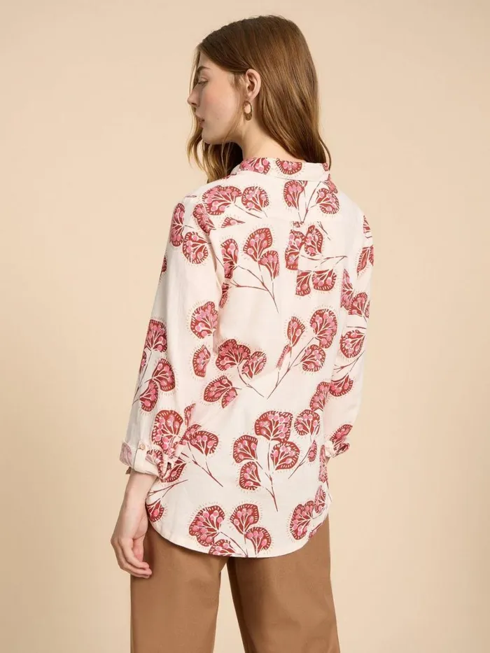 White Stuff SHIRTS and BLOUSES SOPHIE PRINTED ORGANIC SHIRT Ivory Print 8211 Women White Stuff SHIRTS and BLOUSES SOPHIE PRINTED ORGANIC SHIRT Ivory Print 8211 Women