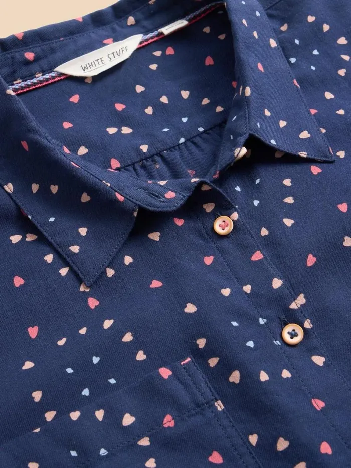 White Stuff SHIRTS and BLOUSES SOPHIE PRINTED ORGANIC SHIRT Navy Print 8211 Women White Stuff SHIRTS and BLOUSES SOPHIE PRINTED ORGANIC SHIRT Navy Print 8211 Women