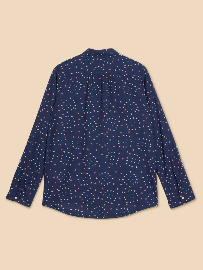 White Stuff SHIRTS and BLOUSES SOPHIE PRINTED ORGANIC SHIRT Navy Print 8211 Women White Stuff SHIRTS and BLOUSES SOPHIE PRINTED ORGANIC SHIRT Navy Print 8211 Women