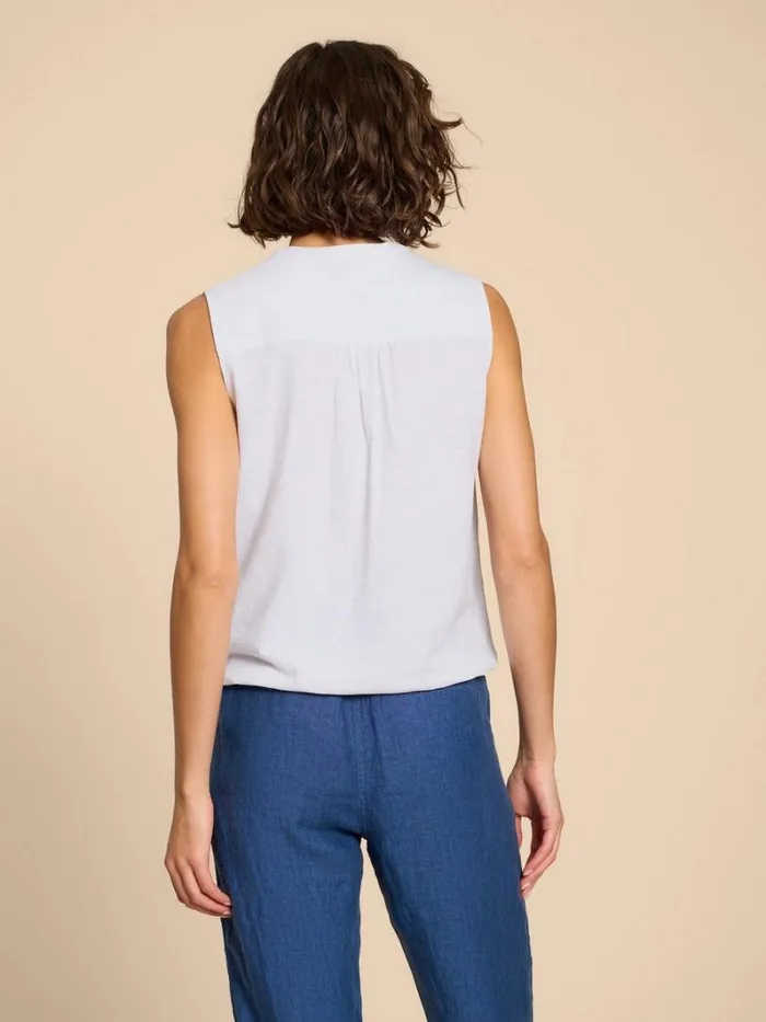 White Stuff SHIRTS and BLOUSES TULIP JERSEY SLEEVELESS SHIRT Pale Ivory 8211 Women White Stuff SHIRTS and BLOUSES TULIP JERSEY SLEEVELESS SHIRT Pale Ivory 8211 Women