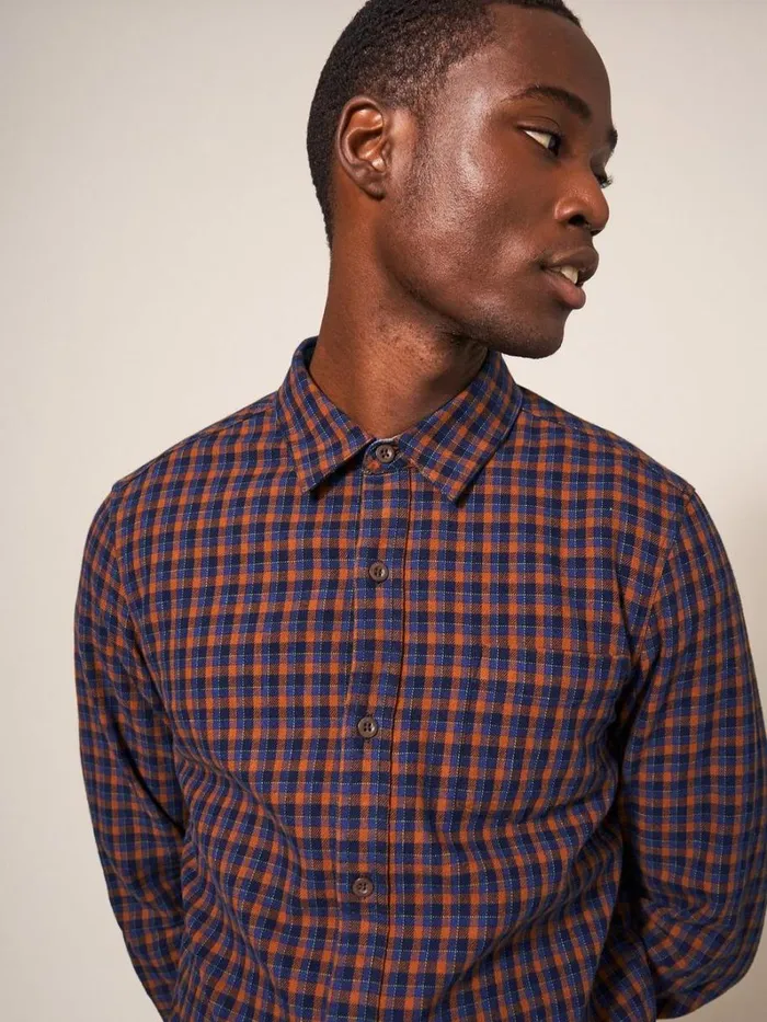 White Stuff SHIRTS Checked Twill Shirt Dark Navy 8211 Men White Stuff SHIRTS Checked Twill Shirt Dark Navy 8211 Men