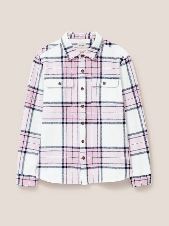 White Stuff SHIRTS Darwen Check Overshirt Dusty Purple 8211 Men White Stuff SHIRTS Darwen Check Overshirt Dusty Purple 8211 Men