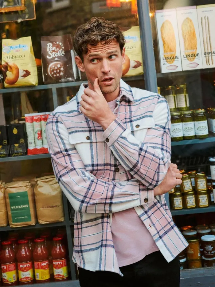 White Stuff SHIRTS Darwen Check Overshirt Dusty Purple 8211 Men White Stuff SHIRTS Darwen Check Overshirt Dusty Purple 8211 Men