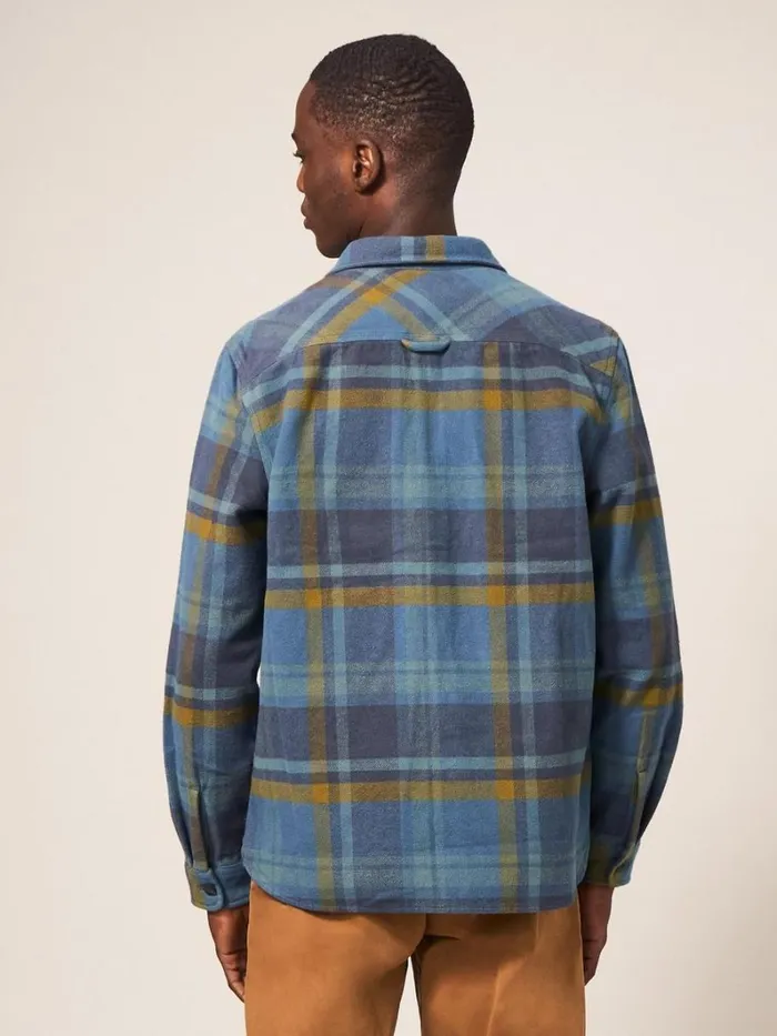 White Stuff SHIRTS Darwen Check Woven Overshirt Khaki Green 8211 Men White Stuff SHIRTS Darwen Check Woven Overshirt Khaki Green 8211 Men