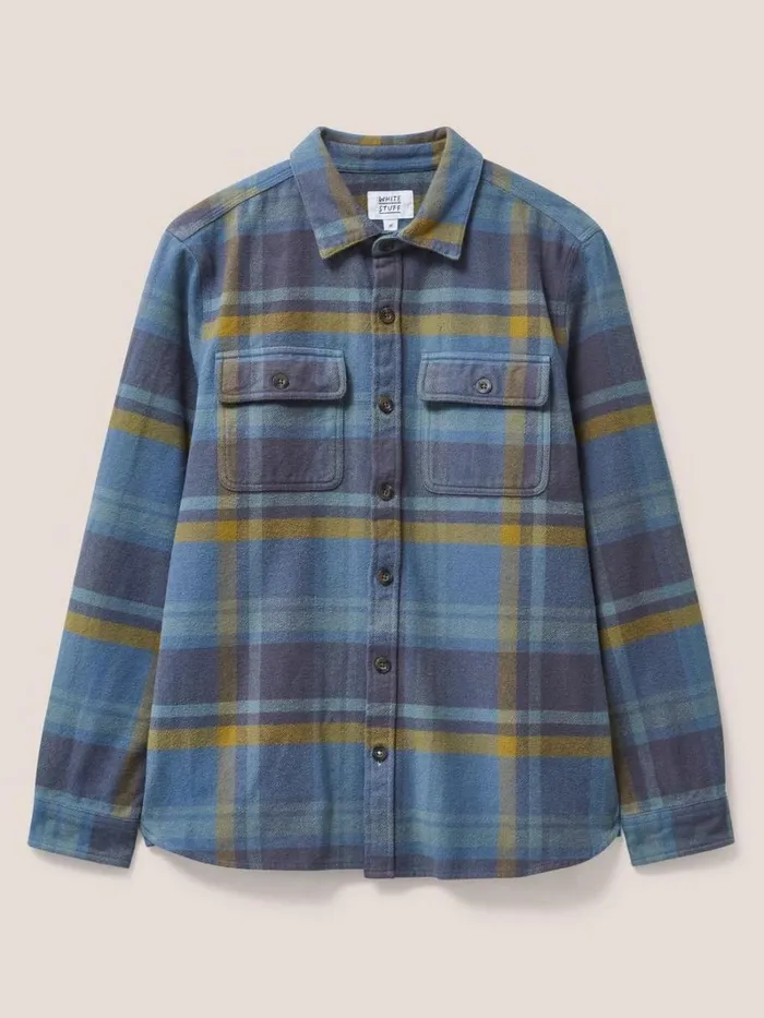 White Stuff SHIRTS Darwen Check Woven Overshirt Khaki Green 8211 Men White Stuff SHIRTS Darwen Check Woven Overshirt Khaki Green 8211 Men