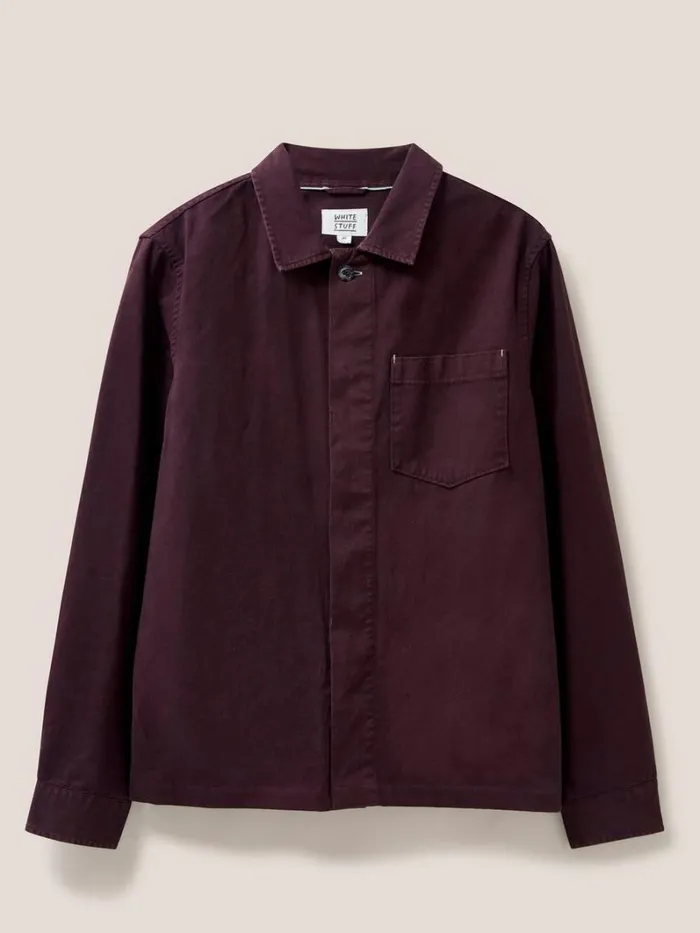White Stuff SHIRTS Everade Shacket Dk Plum 8211 Men White Stuff SHIRTS Everade Shacket Dk Plum 8211 Men