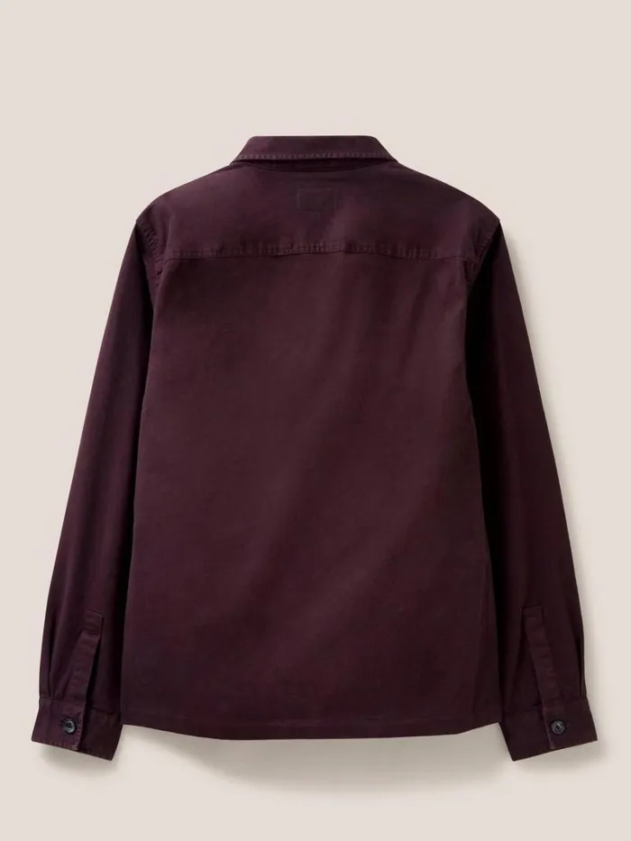 White Stuff SHIRTS Everade Shacket Dk Plum 8211 Men White Stuff SHIRTS Everade Shacket Dk Plum 8211 Men