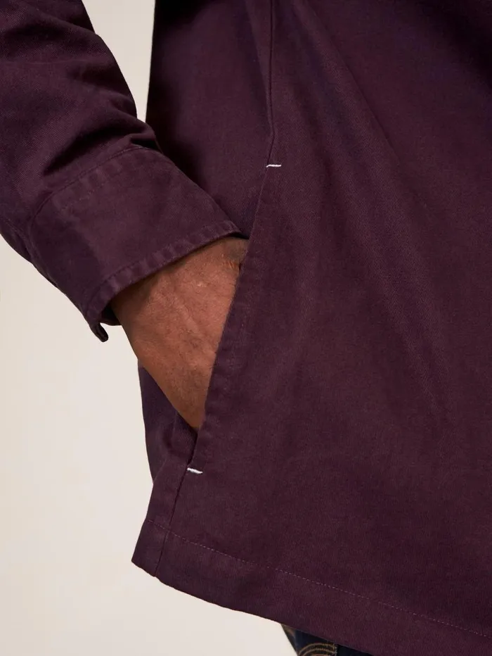 White Stuff SHIRTS Everade Shacket Dk Plum 8211 Men White Stuff SHIRTS Everade Shacket Dk Plum 8211 Men