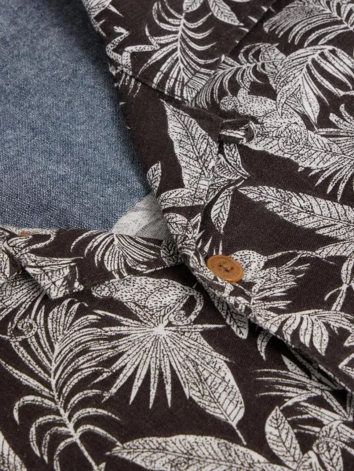 White Stuff SHIRTS Monkey Printed Shirt Black Print 8211 Men White Stuff SHIRTS Monkey Printed Shirt Black Print 8211 Men