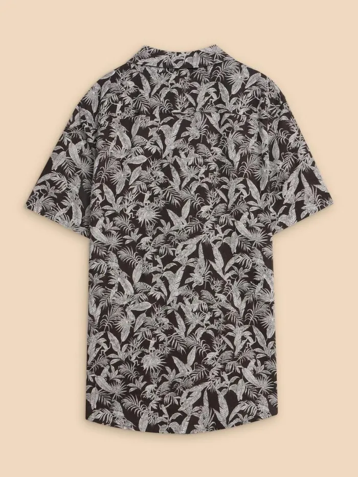 White Stuff SHIRTS Monkey Printed Shirt Black Print 8211 Men White Stuff SHIRTS Monkey Printed Shirt Black Print 8211 Men