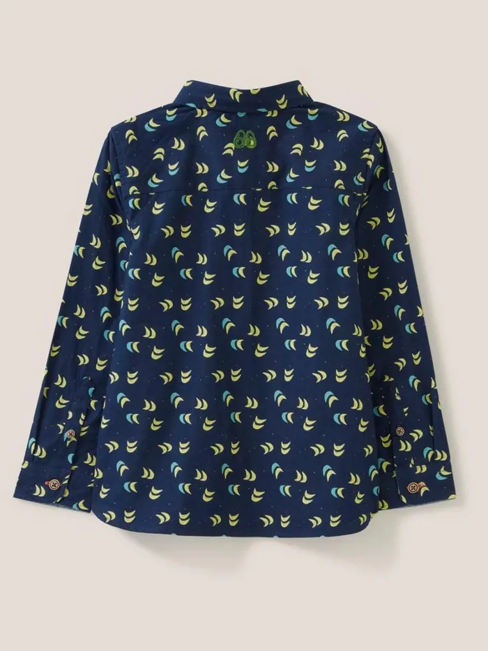 White Stuff SHIRTS Moon Printed Shirt Navy Print 8211 Kids White Stuff SHIRTS Moon Printed Shirt Navy Print 8211 Kids