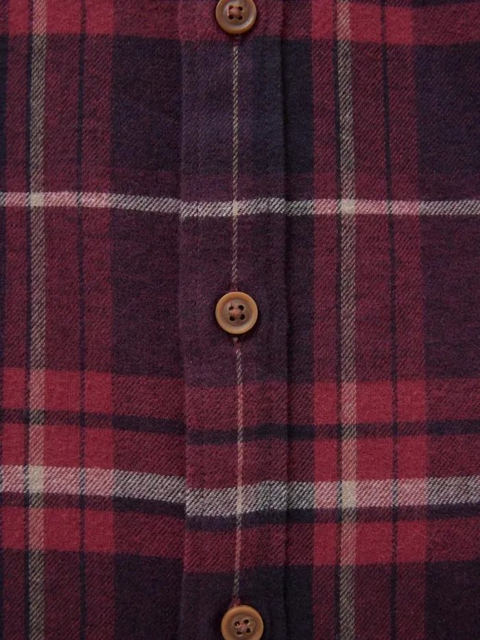 White Stuff SHIRTS Moxley Brushed Check Shirt Dk Red 8211 Men White Stuff SHIRTS Moxley Brushed Check Shirt Dk Red 8211 Men