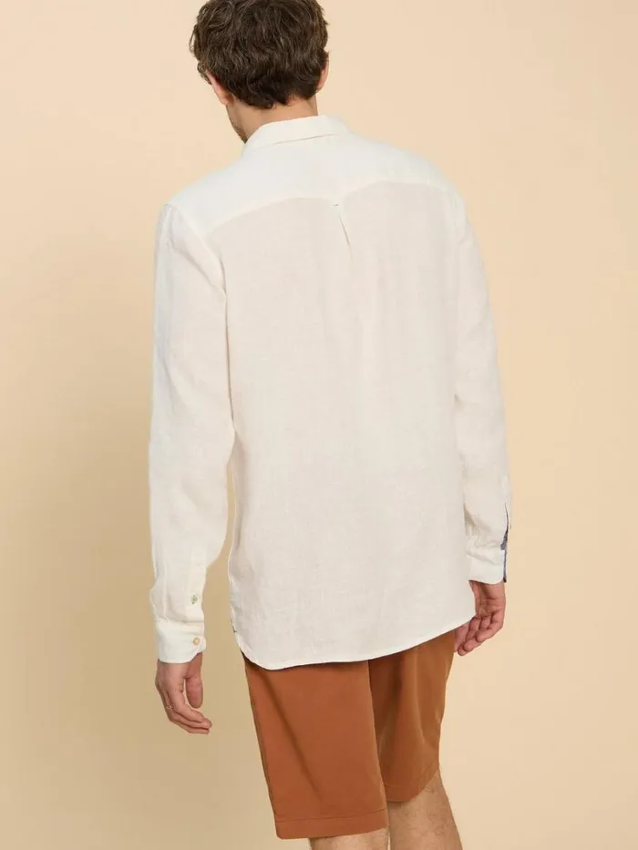 White Stuff SHIRTS Pembroke LS Linen Shirt Brilliant White 8211 Men White Stuff SHIRTS Pembroke LS Linen Shirt Brilliant White 8211 Men