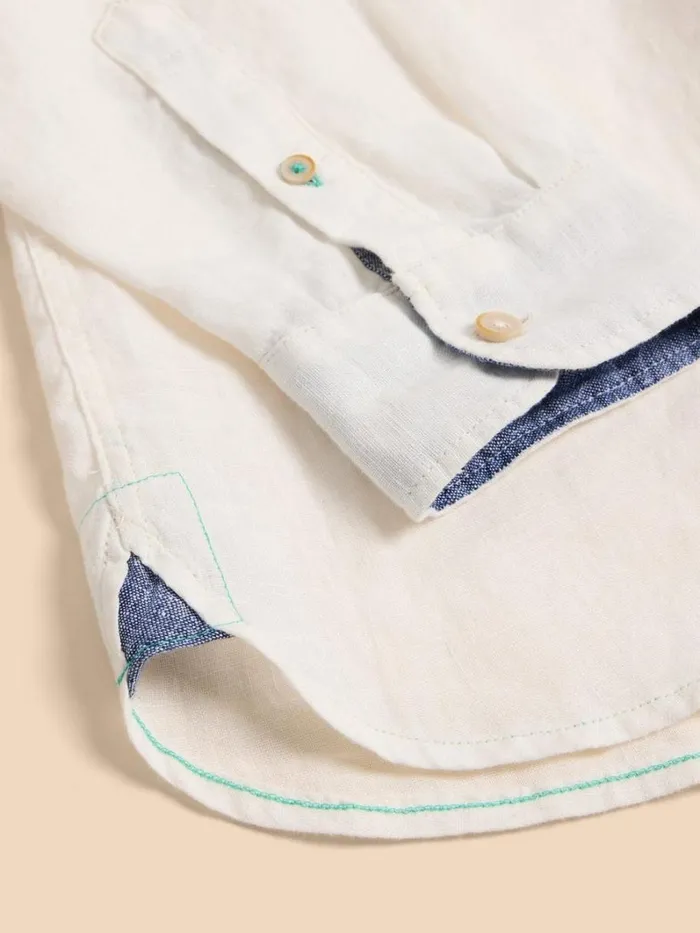White Stuff SHIRTS Pembroke LS Linen Shirt Brilliant White 8211 Men White Stuff SHIRTS Pembroke LS Linen Shirt Brilliant White 8211 Men