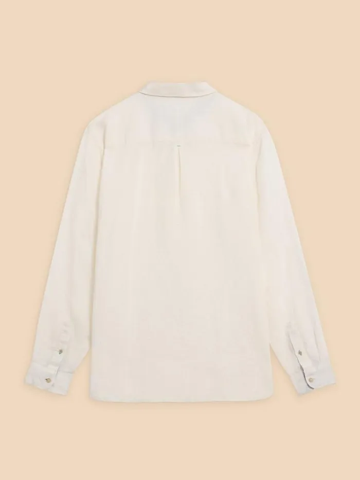 White Stuff SHIRTS Pembroke LS Linen Shirt Brilliant White 8211 Men White Stuff SHIRTS Pembroke LS Linen Shirt Brilliant White 8211 Men
