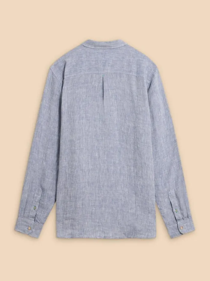 White Stuff SHIRTS Pembroke LS Linen Shirt Chambray Blue 8211 Men White Stuff SHIRTS Pembroke LS Linen Shirt Chambray Blue 8211 Men