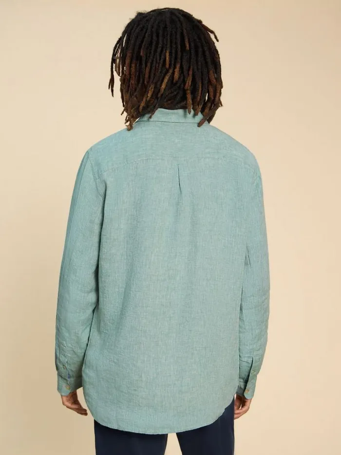 White Stuff SHIRTS Pembroke LS Linen Shirt Mint Green 8211 Men White Stuff SHIRTS Pembroke LS Linen Shirt Mint Green 8211 Men