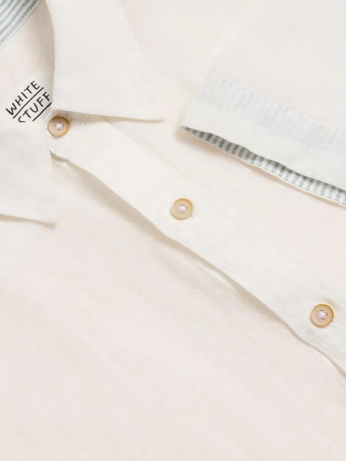 White Stuff SHIRTS Pembroke SS Linen Shirt Brilliant White 8211 Men White Stuff SHIRTS Pembroke SS Linen Shirt Brilliant White 8211 Men