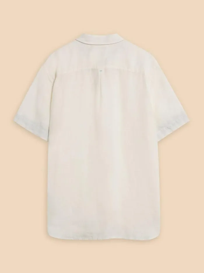 White Stuff SHIRTS Pembroke SS Linen Shirt Brilliant White 8211 Men White Stuff SHIRTS Pembroke SS Linen Shirt Brilliant White 8211 Men