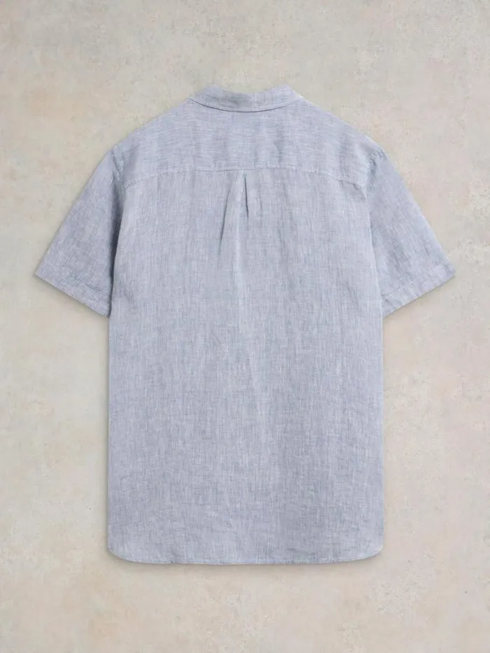 White Stuff SHIRTS Pembroke SS Linen Shirt Chambray Blue 8211 Men White Stuff SHIRTS Pembroke SS Linen Shirt Chambray Blue 8211 Men