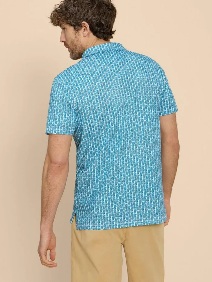 White Stuff SHIRTS Pineapple Printed Polo White Print 8211 Men White Stuff SHIRTS Pineapple Printed Polo White Print 8211 Men