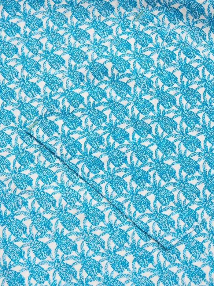 White Stuff SHIRTS Pineapple Printed Polo White Print 8211 Men White Stuff SHIRTS Pineapple Printed Polo White Print 8211 Men