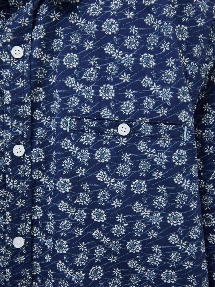 White Stuff SHIRTS Scattered Flower Printed Shirt Dark Navy 8211 Men White Stuff SHIRTS Scattered Flower Printed Shirt Dark Navy 8211 Men