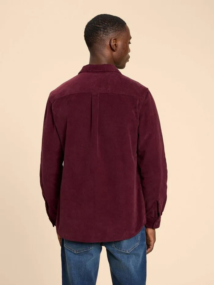 White Stuff SHIRTS Whitwick Cord Shirt Dk Red 8211 Men White Stuff SHIRTS Whitwick Cord Shirt Dk Red 8211 Men