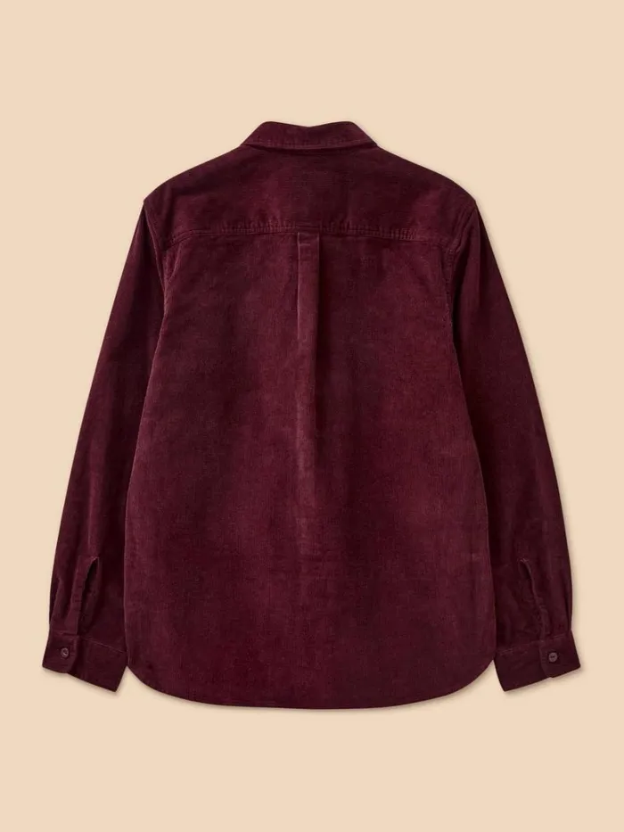 White Stuff SHIRTS Whitwick Cord Shirt Dk Red 8211 Men White Stuff SHIRTS Whitwick Cord Shirt Dk Red 8211 Men