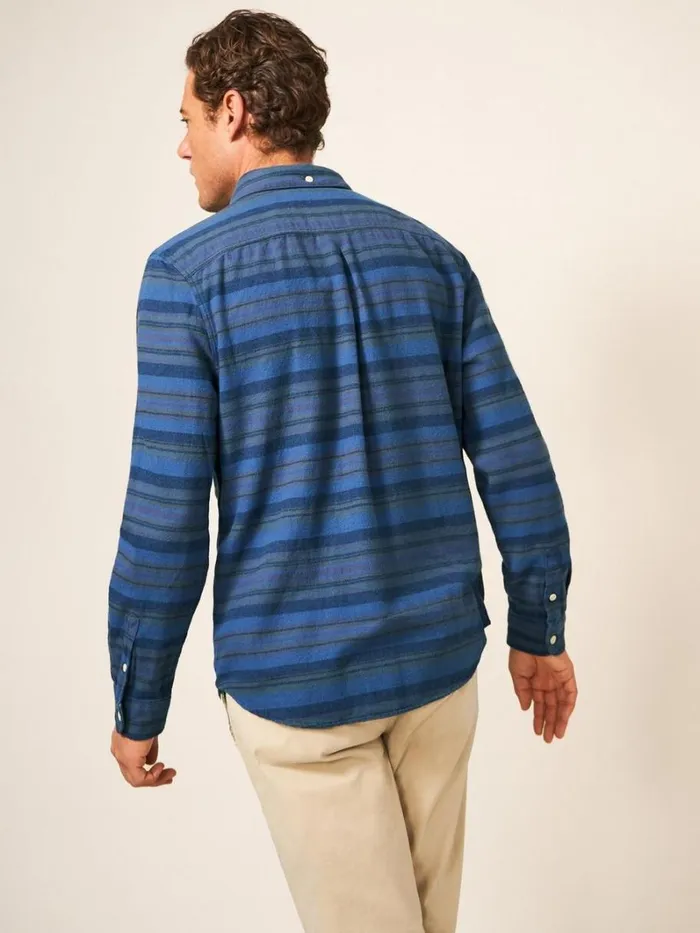 White Stuff SHIRTS Wilne Stripe Shirt Dark Navy 8211 Men White Stuff SHIRTS Wilne Stripe Shirt Dark Navy 8211 Men