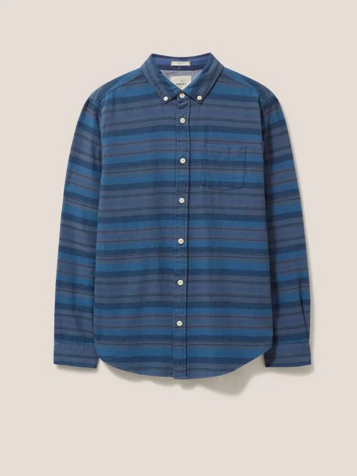 White Stuff SHIRTS Wilne Stripe Shirt Dark Navy 8211 Men White Stuff SHIRTS Wilne Stripe Shirt Dark Navy 8211 Men