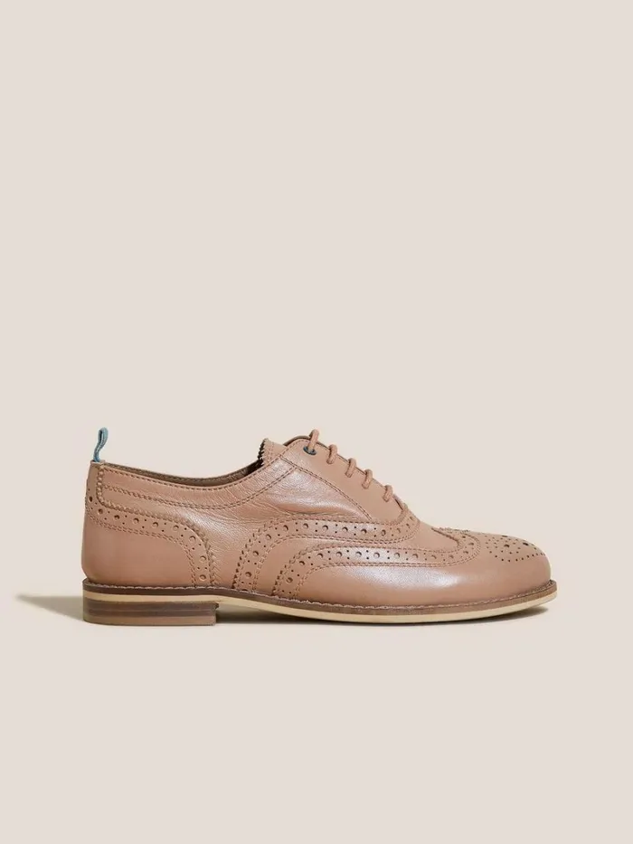 White Stuff SHOES Thistle Lace Up Brogue Pink Multi 8211 Women
