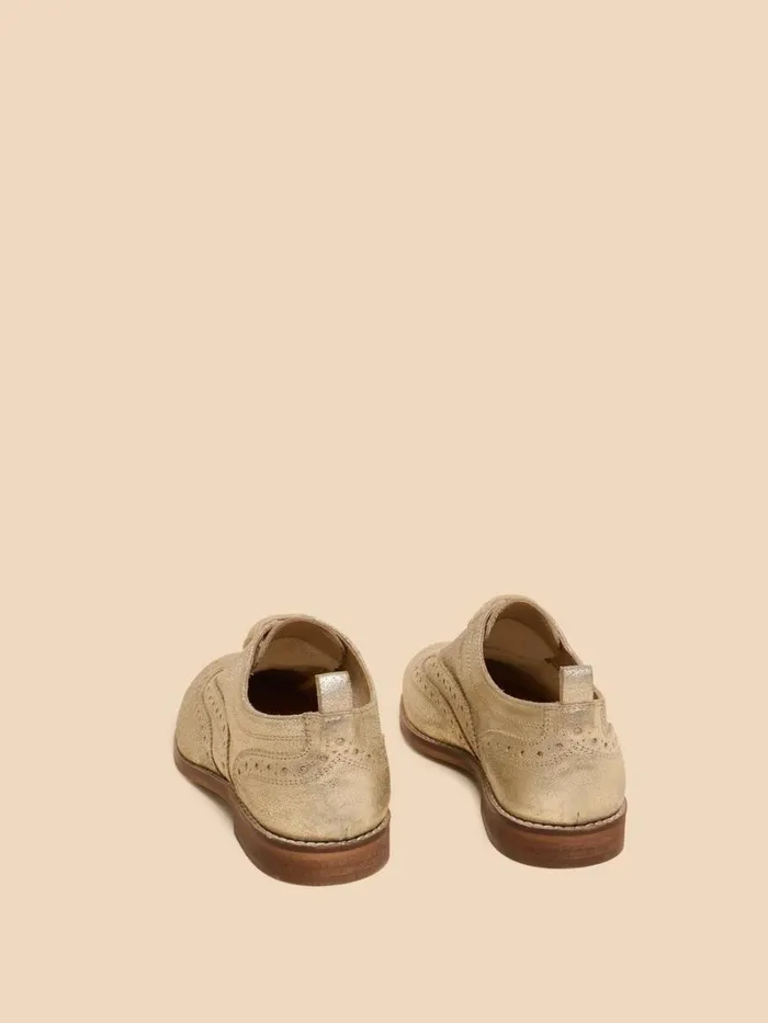 White Stuff SHOES Thistle Lace Up Leather Brogue Gold Tone Metallic 8211 Women White Stuff SHOES Thistle Lace Up Leather Brogue Gold Tone Metallic 8211 Women