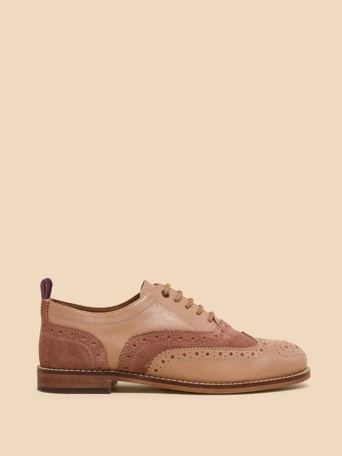 White Stuff SHOES Thistle Lace Up Leather Brogue Mid Pink 8211 Women White Stuff SHOES Thistle Lace Up Leather Brogue Mid Pink 8211 Women